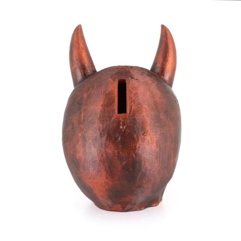 Horns skull Coin Bank
