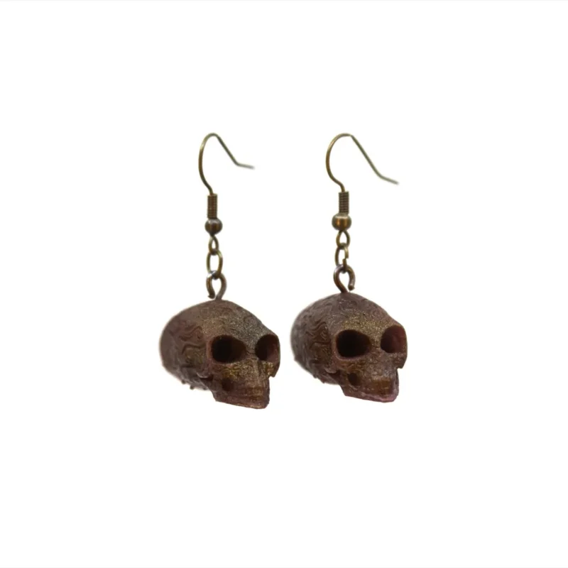 Crystal Skull Earrings