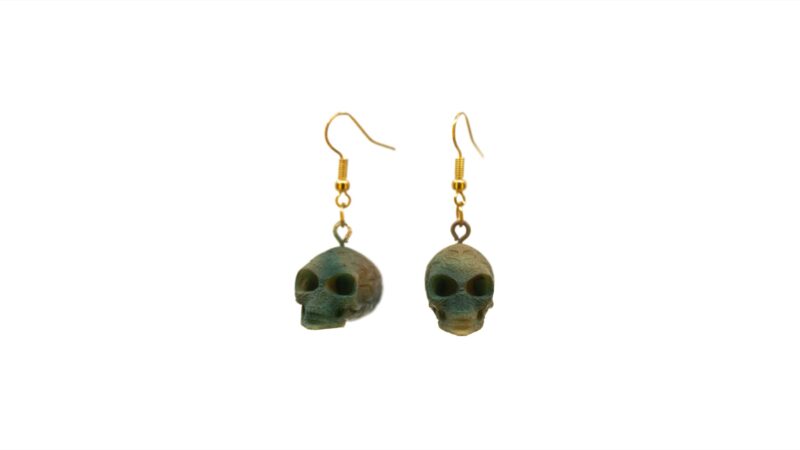 Crystal Skull Earrings