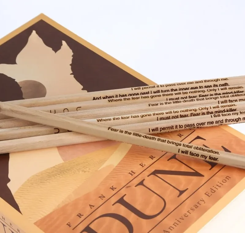 Dune Engraved Wood Pencils