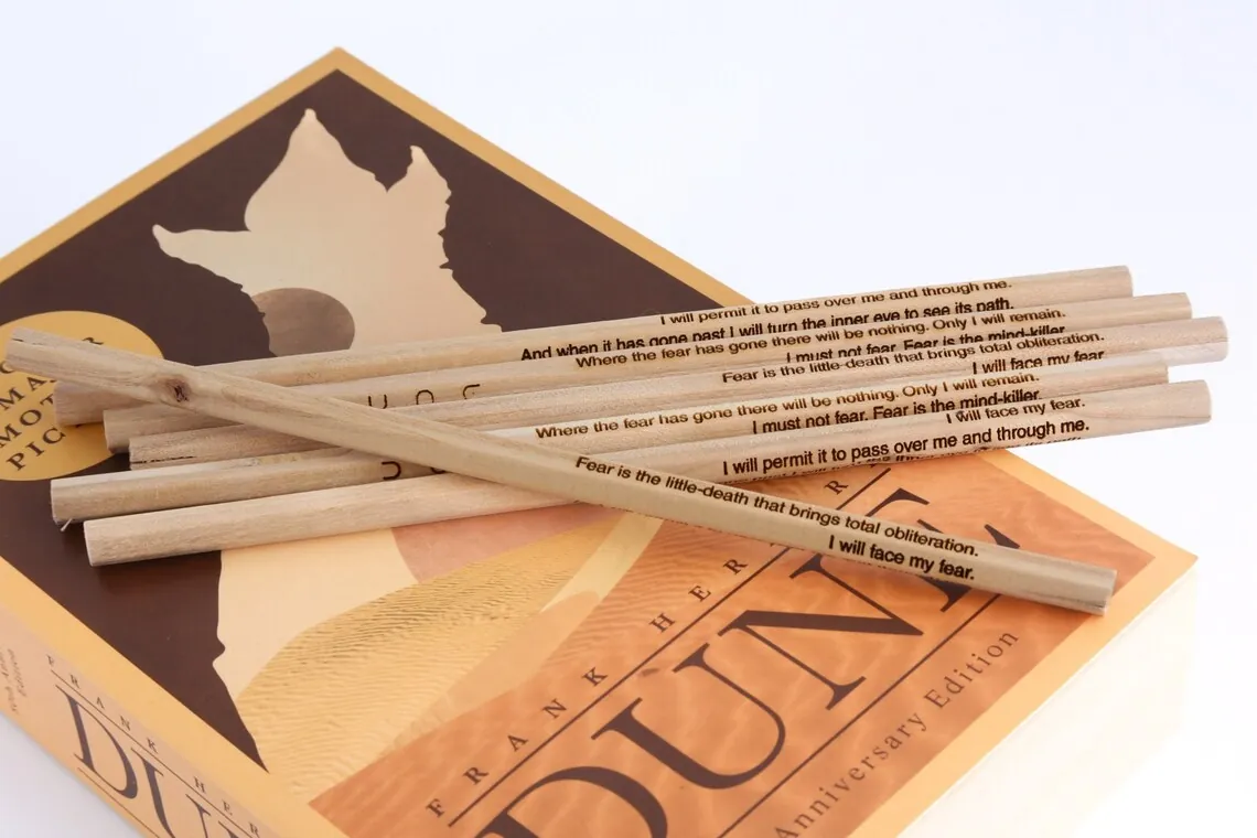 Dune Engraved Wood Pencils