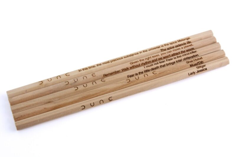 Dune Engraved Wood Pencils