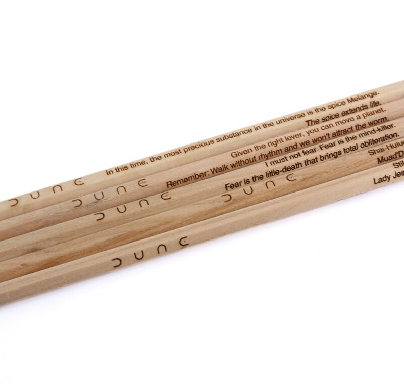 Dune Engraved Wood Pencils