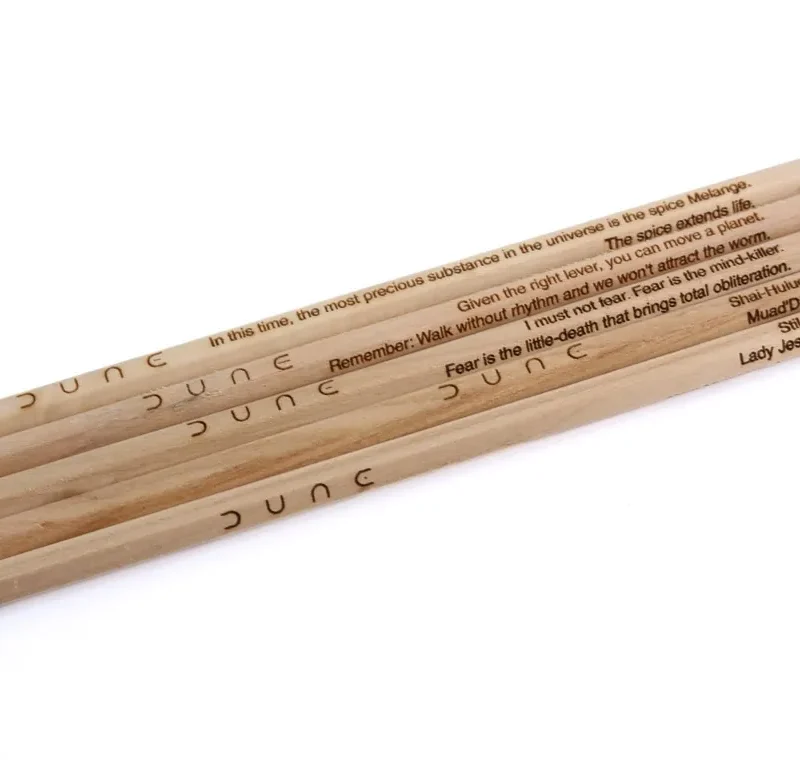Dune Engraved Wood Pencils