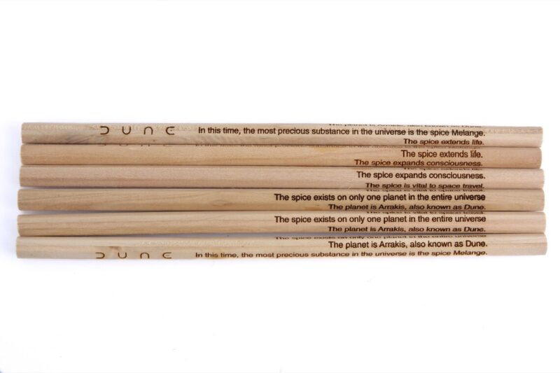 Dune Engraved Wood Pencils