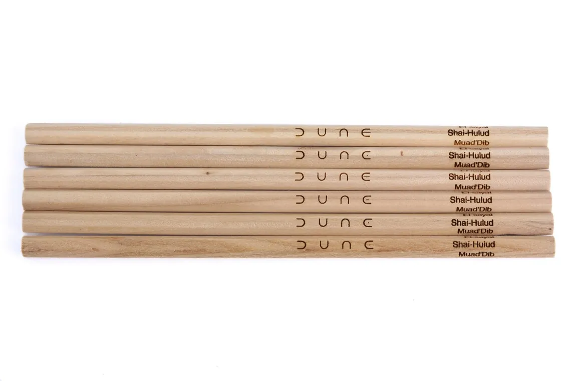 Dune Engraved Wood Pencils