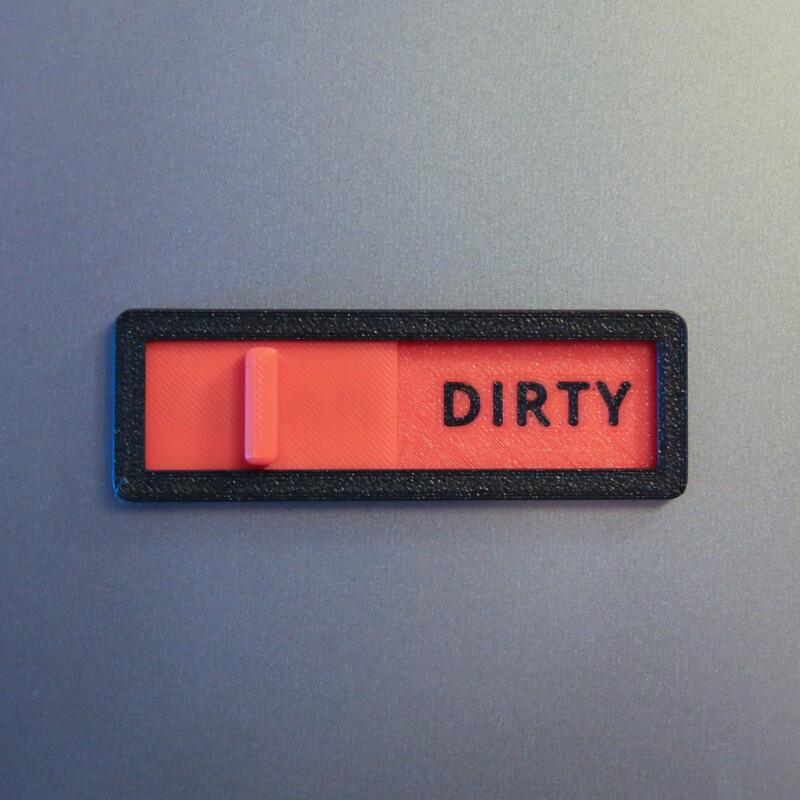 Clean/Dirty Dishwasher Indicator – Magnet or Self-Adhesive Reversible Sign - Image 5